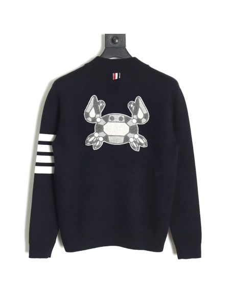 Thom Browne Crab-Zip Baseball Jacket TSK1,Thom Browne