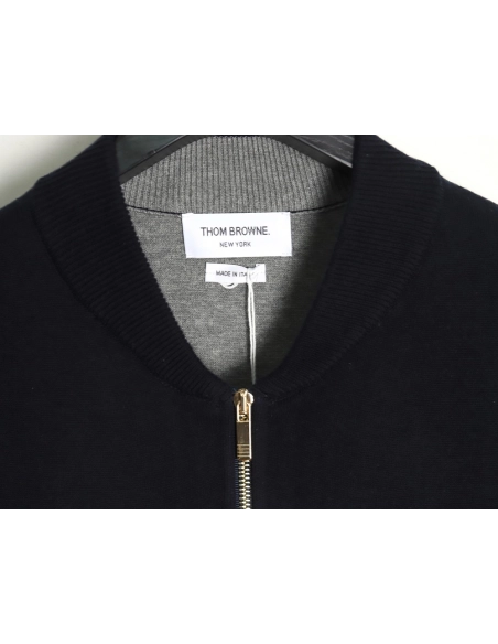 Thom Browne Crab-Zip Baseball Jacket TSK1,Thom Browne