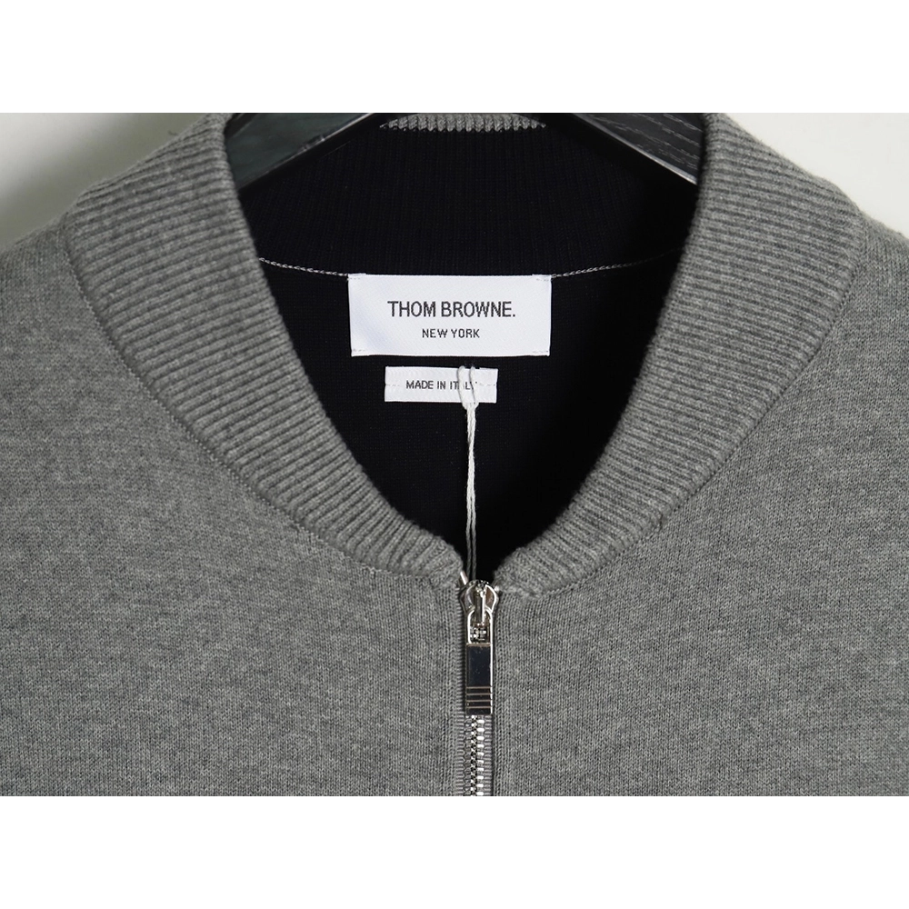 Thom Browne Crab-Zip Baseball Jacket,Thom Browne