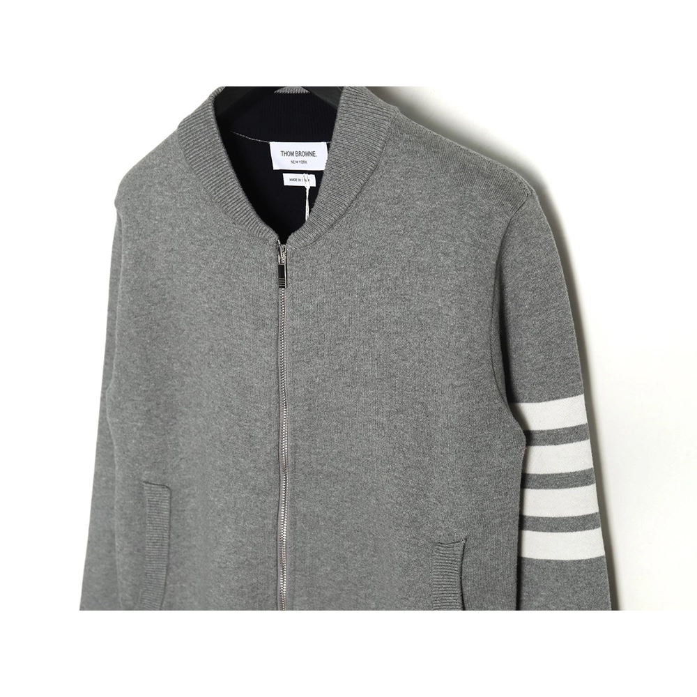 Thom Browne Crab-Zip Baseball Jacket,Thom Browne