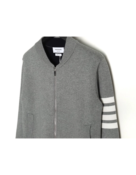 Thom Browne Crab-Zip Baseball Jacket,Thom Browne