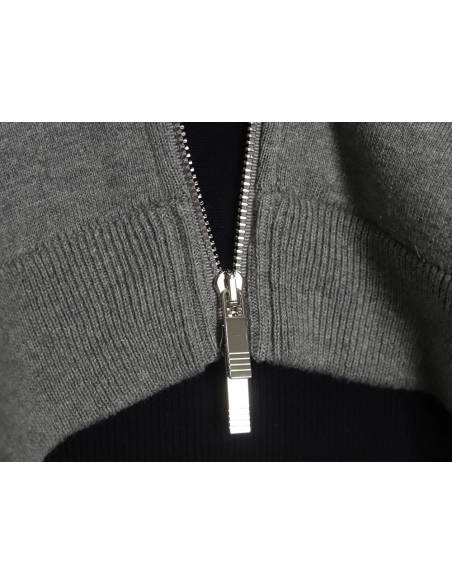 Thom Browne Crab-Zip Baseball Jacket,Thom Browne
