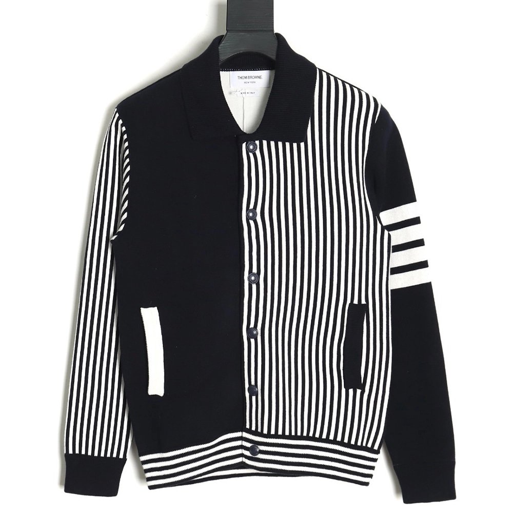 Thom Browne Striped Lapel Jacket TSK1,Thom Browne