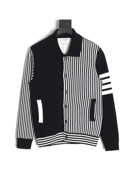 Thom Browne Striped Lapel Jacket TSK1,Thom Browne