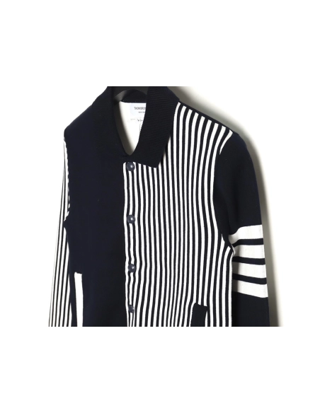 Thom Browne Striped Lapel Jacket TSK1,Thom Browne