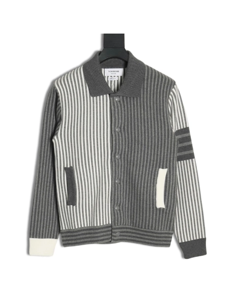 Thom Browne Striped Lapel Jacket,Thom Browne