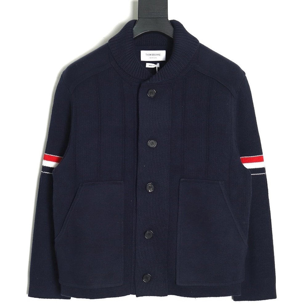Thom Browne Vertical-Striped Jacket TSK1,Thom Browne