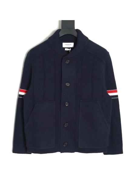 Thom Browne Vertical-Striped Jacket TSK1,Thom Browne