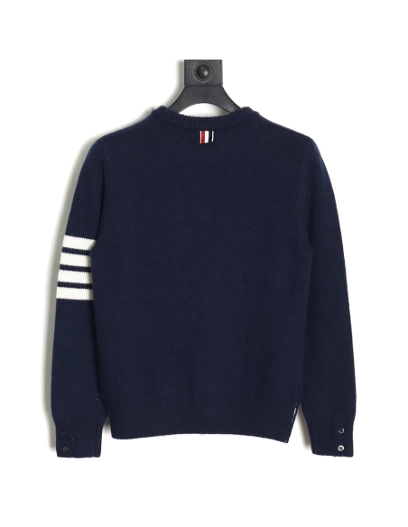 Thom Browne Thick Wool Crewneck Sweater TSK2,Thom Browne