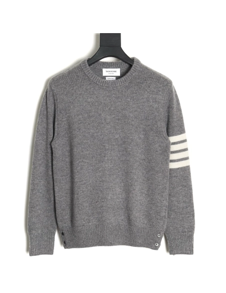 Thom Browne Thick Wool Crewneck Sweater TSK1,Thom Browne