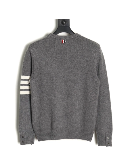 Thom Browne Thick Wool Crewneck Sweater TSK1,Thom Browne