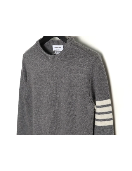 Thom Browne Thick Wool Crewneck Sweater TSK1,Thom Browne