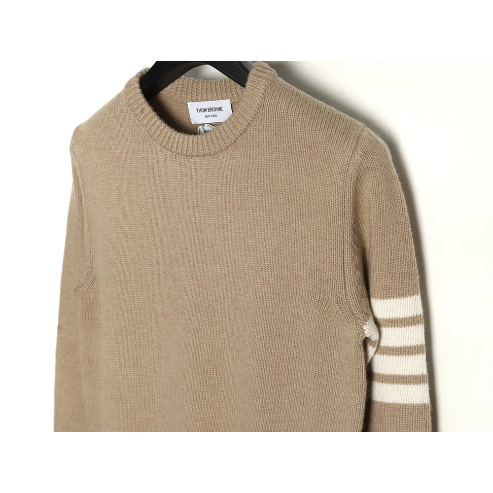 Thom Browne Thick Wool Crewneck Sweater,Thom Browne