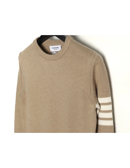 Thom Browne Thick Wool Crewneck Sweater,Thom Browne