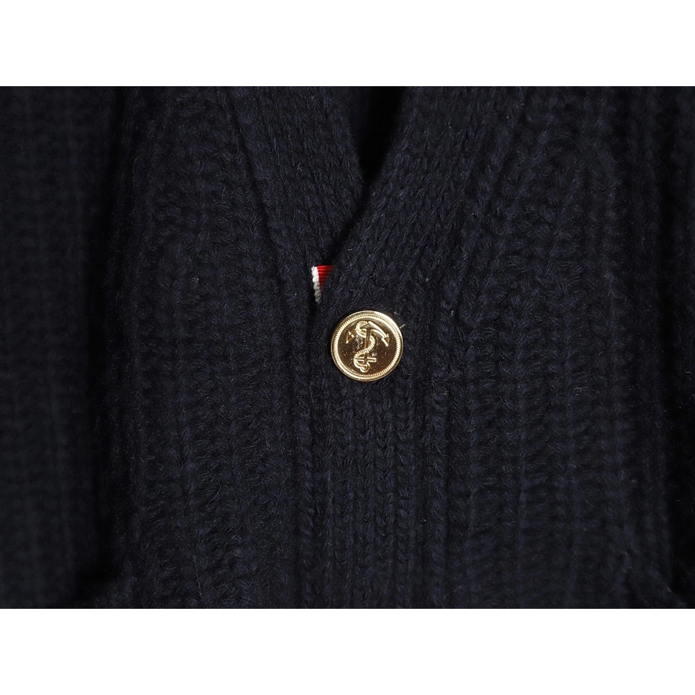 Thom Browne Thick Cardigan with Ribbon Knit TSK2,Thom Browne