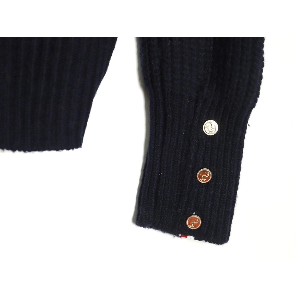 Thom Browne Thick Cardigan with Ribbon Knit TSK2,Thom Browne