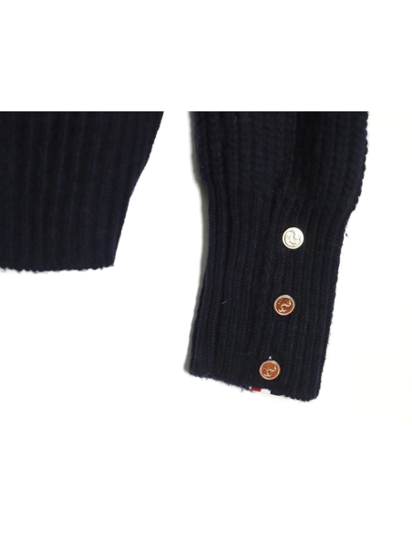 Thom Browne Thick Cardigan with Ribbon Knit TSK2,Thom Browne