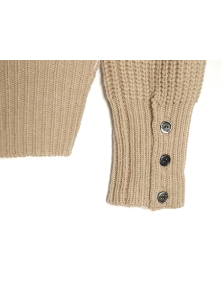 Thom Browne Thick Cardigan with Ribbon Knit TSK1,Thom Browne