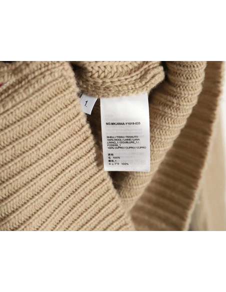 Thom Browne Thick Cardigan with Ribbon Knit TSK1,Thom Browne