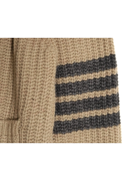 Thom Browne Thick Cardigan with Ribbon Knit TSK1,Thom Browne