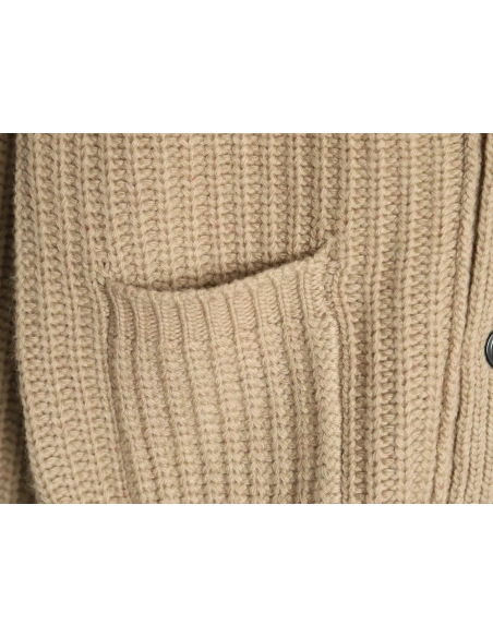 Thom Browne Thick Cardigan with Ribbon Knit TSK1,Thom Browne