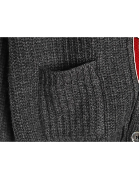 Thom Browne Thick Cardigan with Ribbon Knit,Thom Browne