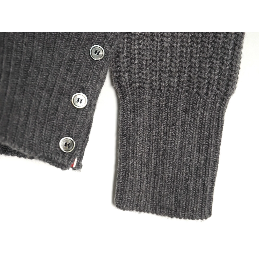 Thom Browne Thick Cardigan with Ribbon Knit,Thom Browne