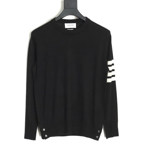 Thom Browne Fine Wool Crewneck Sweater TSK3,Thom Browne