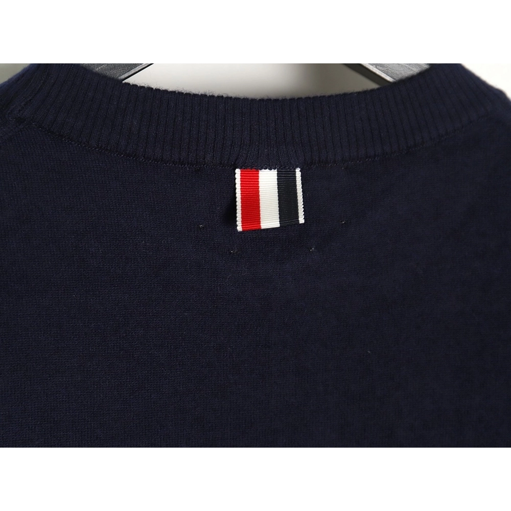 Thom Browne Fine Wool Crewneck Sweater TSK2,Thom Browne