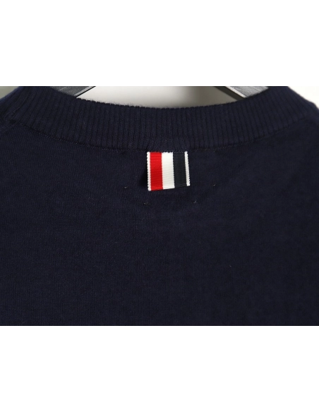 Thom Browne Fine Wool Crewneck Sweater TSK2,Thom Browne