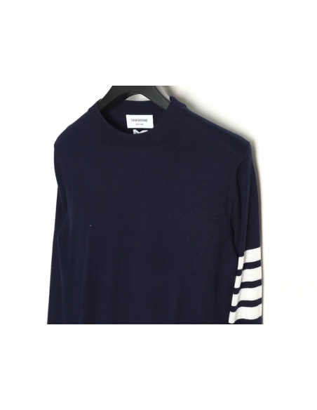 Thom Browne Fine Wool Crewneck Sweater TSK2,Thom Browne