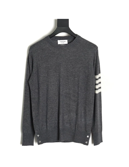 Thom Browne Fine Wool Crewneck Sweater TSK1,Thom Browne
