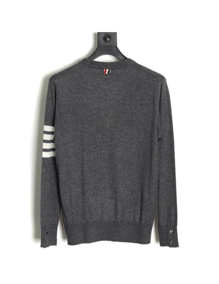 Thom Browne Fine Wool Crewneck Sweater TSK1,Thom Browne