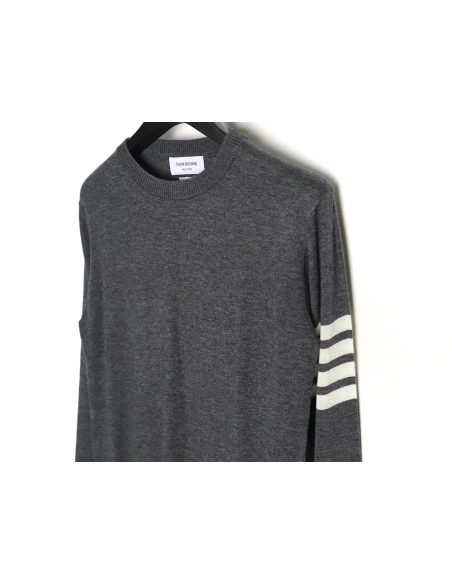 Thom Browne Fine Wool Crewneck Sweater TSK1,Thom Browne