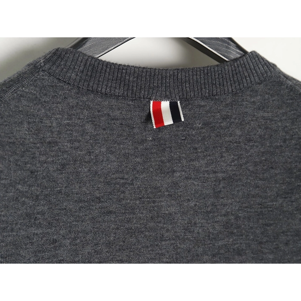 Thom Browne Fine Wool Crewneck Sweater TSK1,Thom Browne