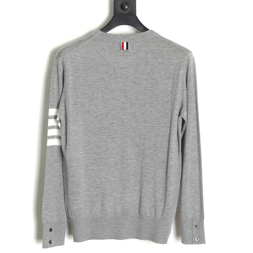 Thom Browne Fine Wool Crewneck Sweater,Thom Browne