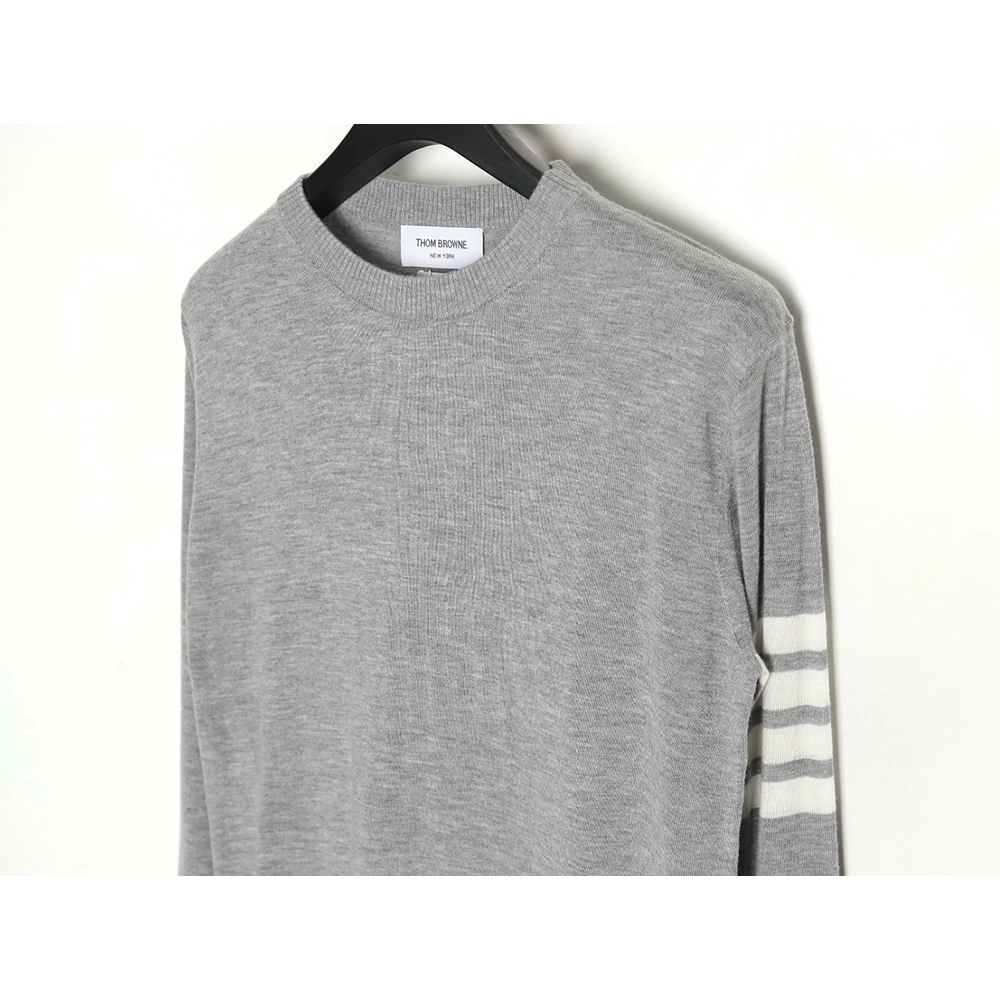 Thom Browne Fine Wool Crewneck Sweater,Thom Browne