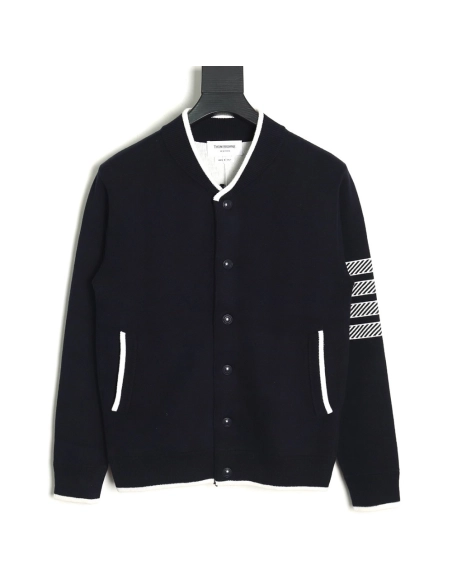 Thom Browne Anchor Baseball Jacket TSK1,Thom Browne