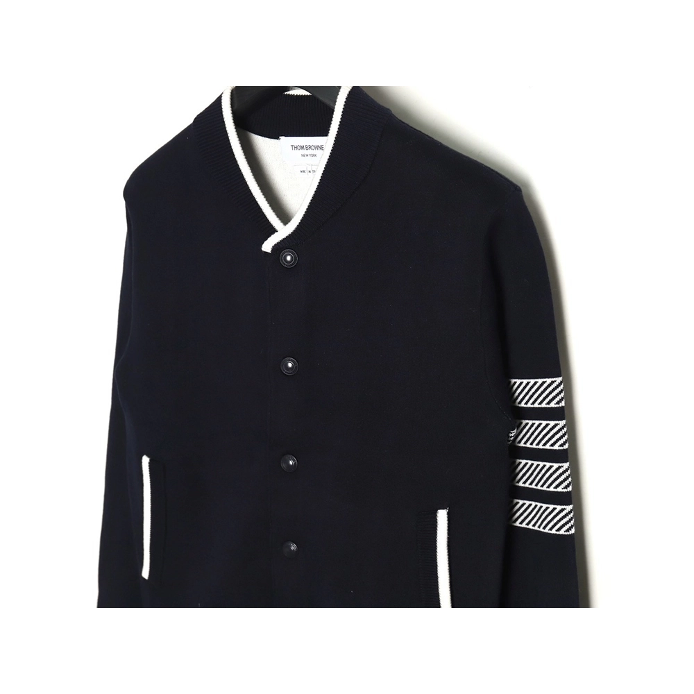 Thom Browne Anchor Baseball Jacket TSK1,Thom Browne