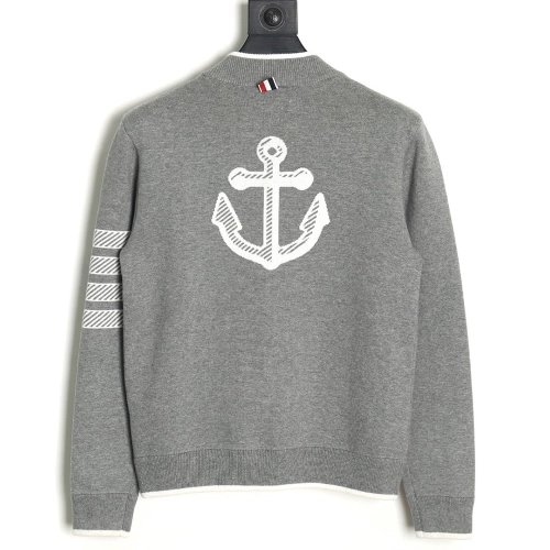 Thom Browne Anchor Baseball Jacket,Thom Browne
