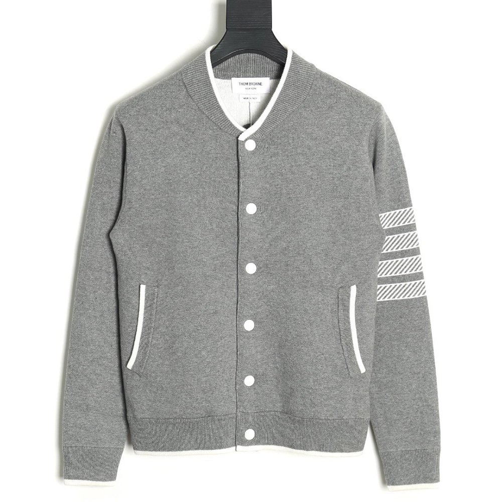 Thom Browne Anchor Baseball Jacket,Thom Browne