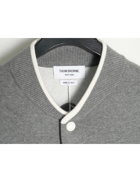 Thom Browne Anchor Baseball Jacket,Thom Browne