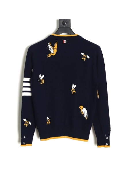 Thom Browne Bee Crew Neck Sweater,Thom Browne