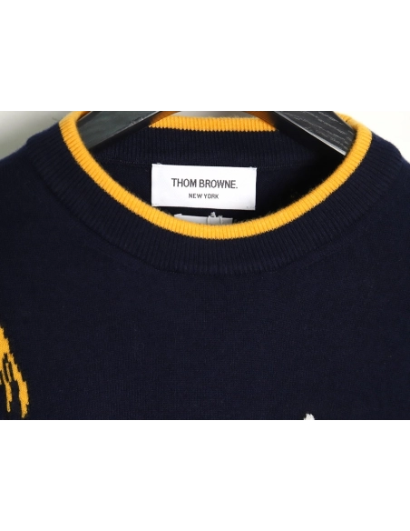 Thom Browne Bee Crew Neck Sweater,Thom Browne