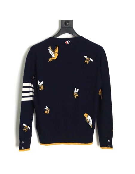 Thom Browne Bee Cardigan Sweater TSK3,Thom Browne