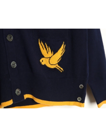 Thom Browne Bee Cardigan Sweater TSK3,Thom Browne