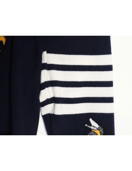 Thom Browne Bee Cardigan Sweater TSK3,Thom Browne