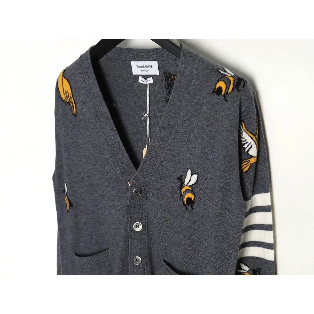 Thom Browne Bee Cardigan Sweater TSK2,Thom Browne