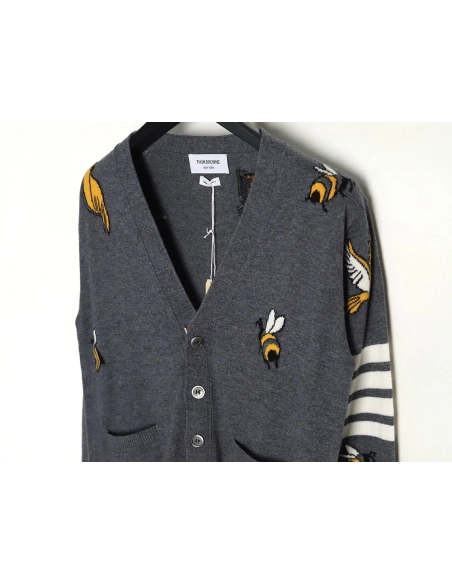 Thom Browne Bee Cardigan Sweater TSK2,Thom Browne