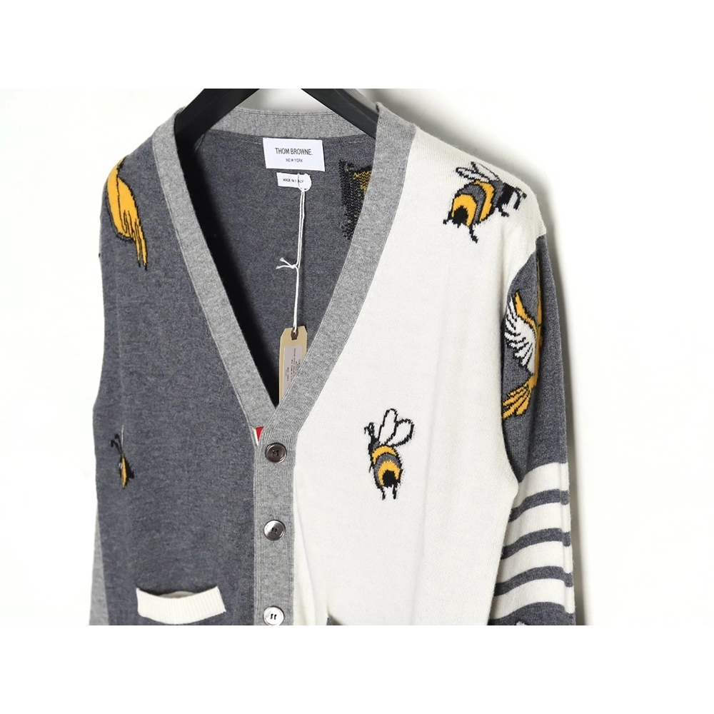 Thom Browne Bee Cardigan Sweater,Thom Browne